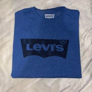 Levi's Blue Short Sleeve Tee Classic Batwing Design